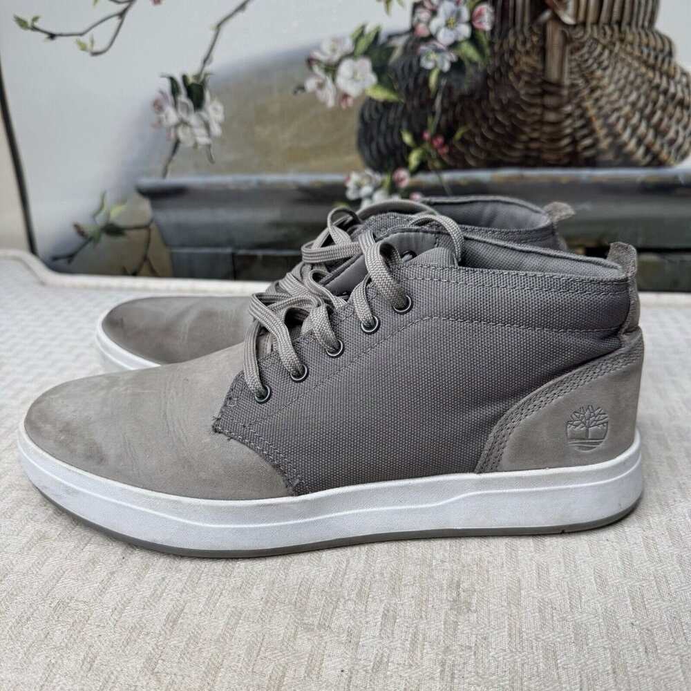 Timberland Gray Mid-Top Casual Boots